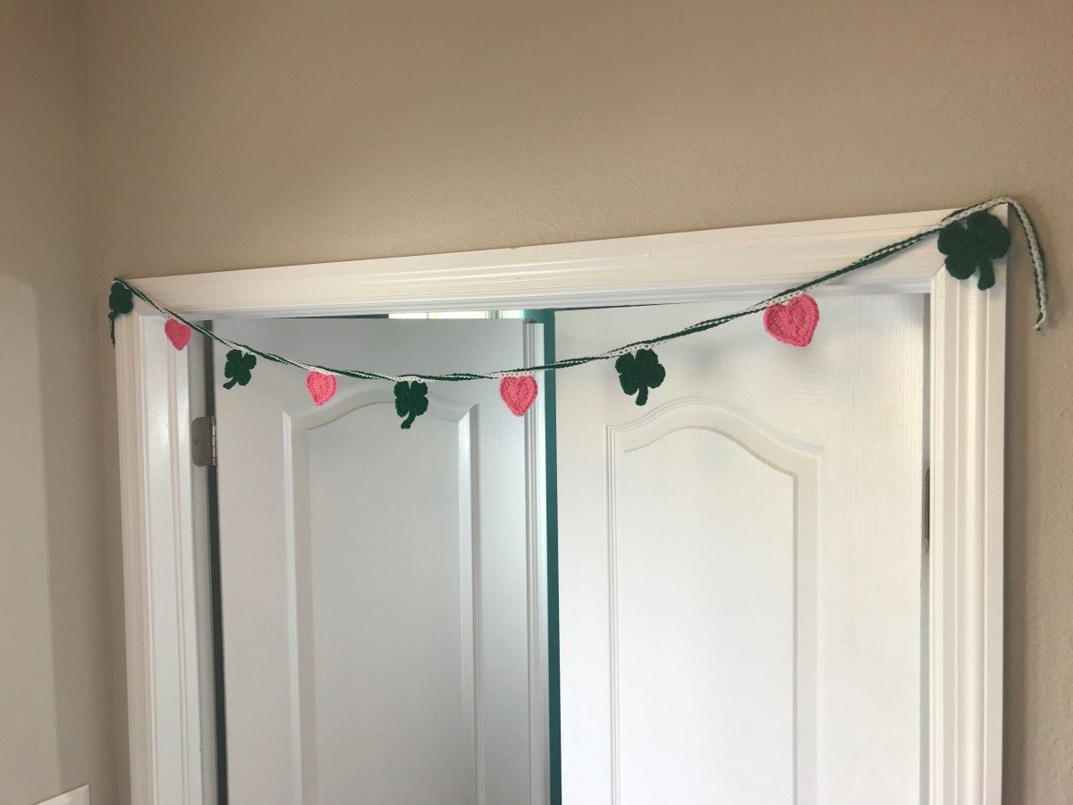 Clover and Heart Crochet&nbsp;Garland