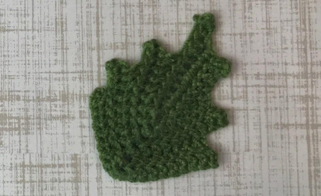 crochet leaf