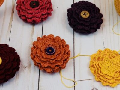 Crochet Chrysanthemums for&nbsp;Fall