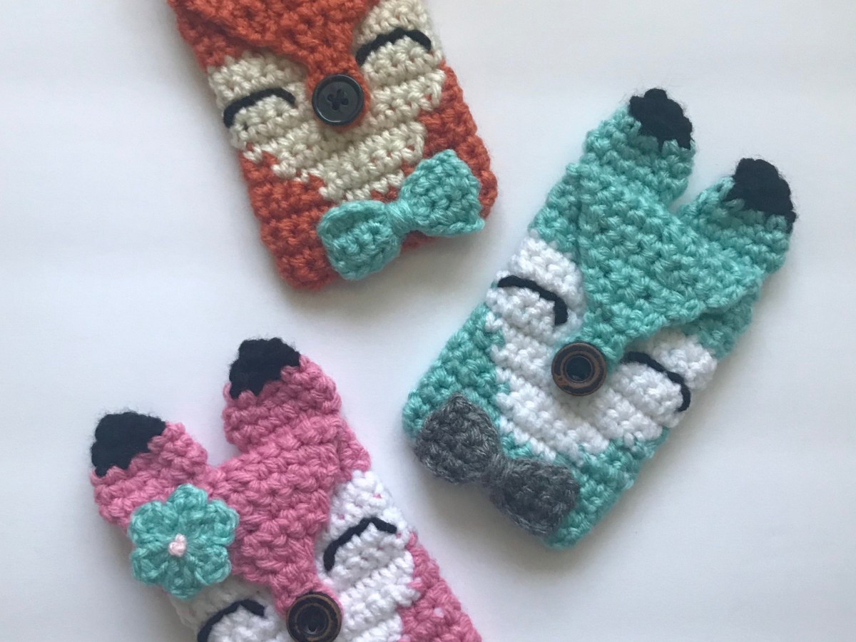 Crochet Fox Giftcard&nbsp;Holder