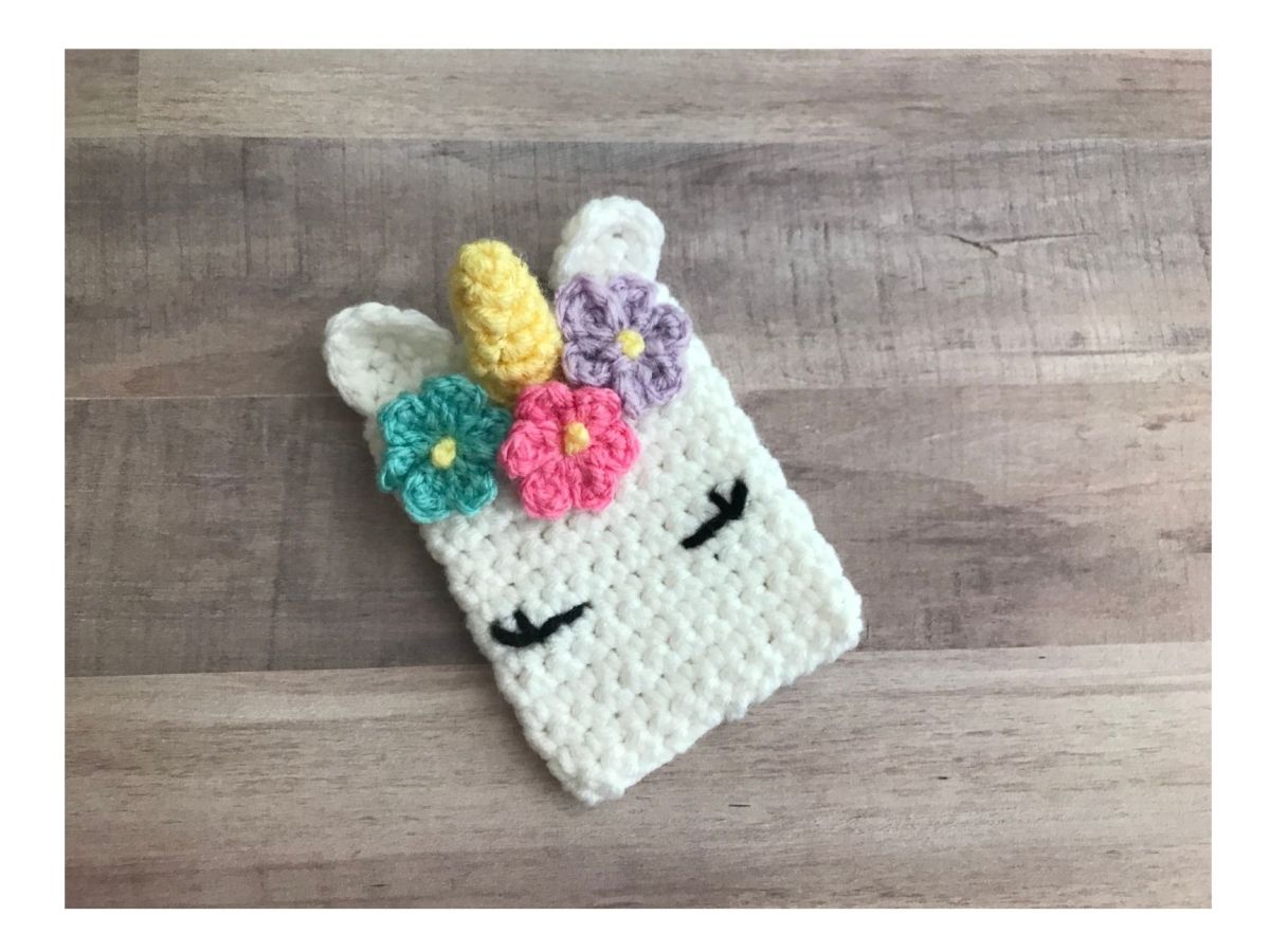 Crochet Unicorn Giftcard&nbsp;Holder