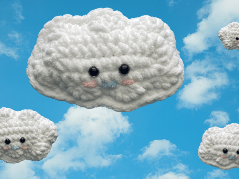 No-Sew Crochet Cloud Cutie: Quick and Easy Handmade&nbsp;Project