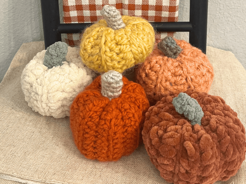 Crochet Pumpkin Pattern!  The perfect crochet project for a crisp fall&nbsp;day.