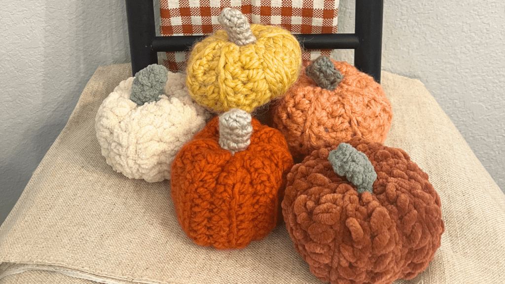 Crochet Pumpkin Pattern!  The perfect crochet project for a crisp fall&nbsp;day.